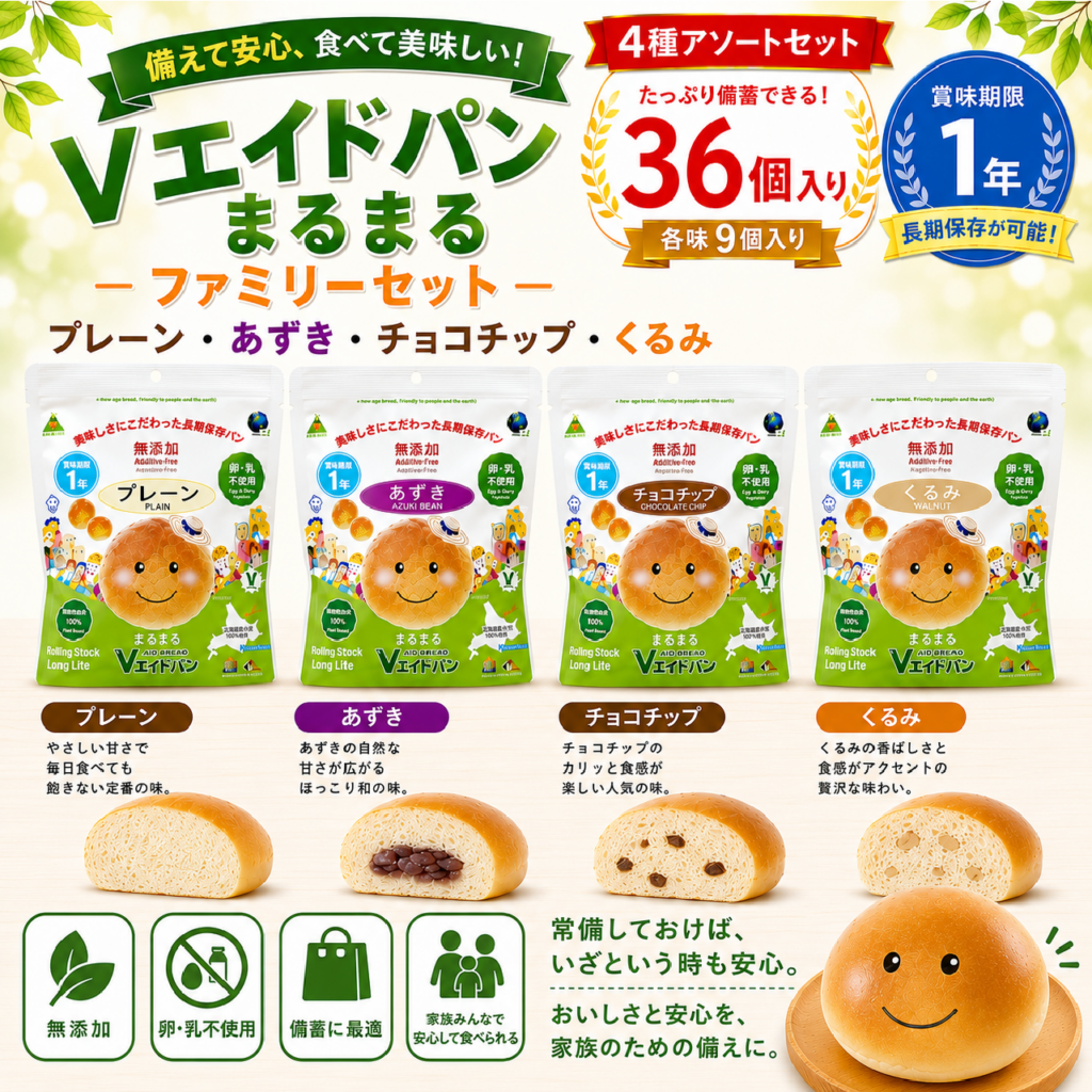 防災パンのアソートセットです