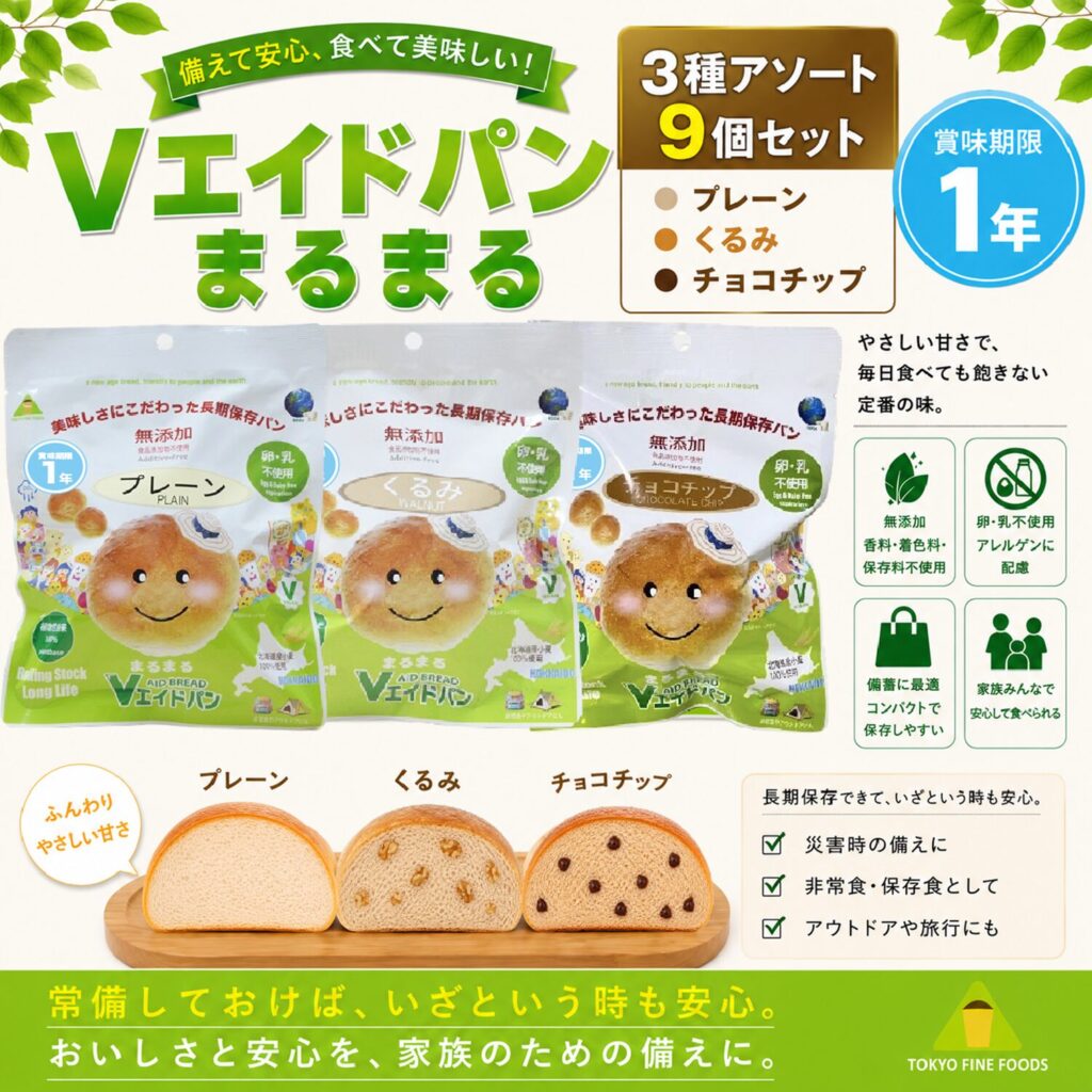 まるまる3種アソート(プレーン、くるみ、チョコチップ)